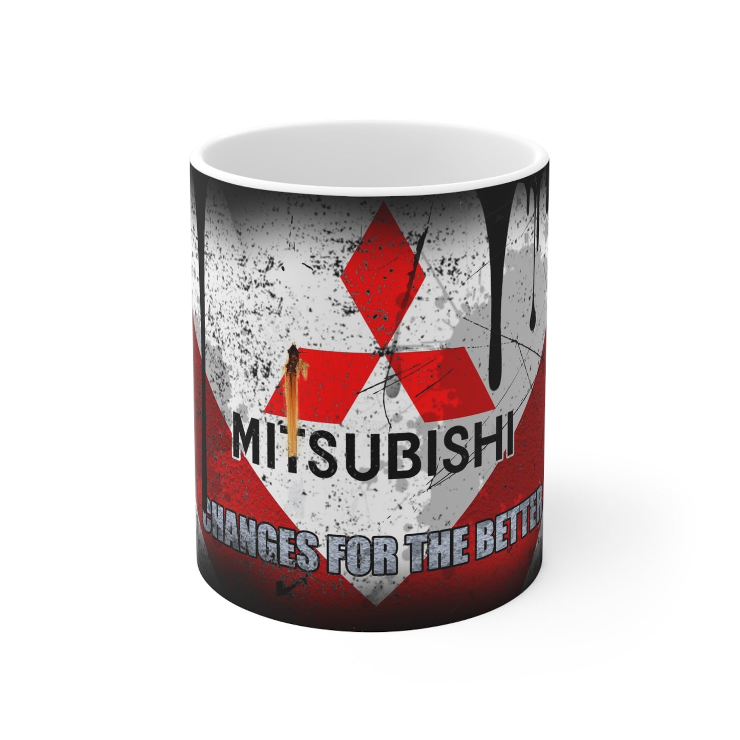Mitsubishi-Inspired Ceramic Coffee Mug – 11oz & 15oz – Ideal for Car Enthusiasts