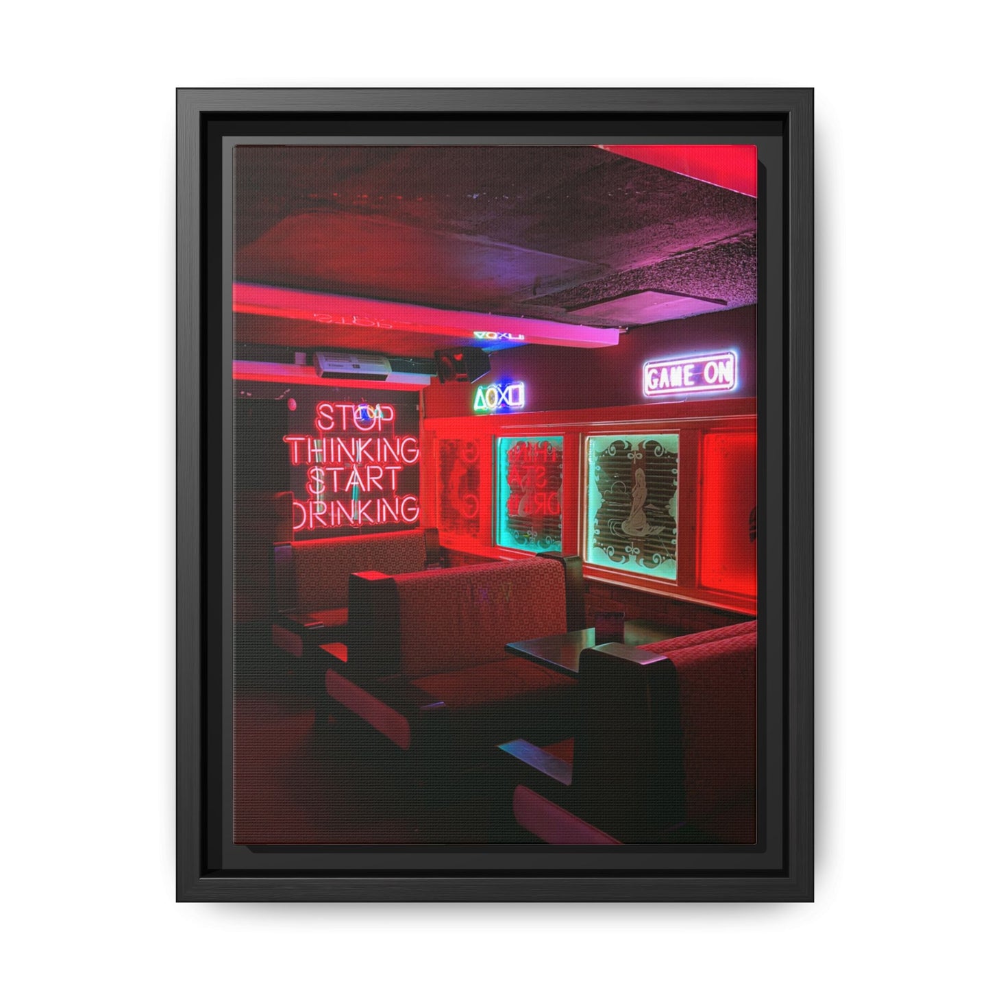 The Mermaids Night Club Matte Canvas, Framed (Multi-color)