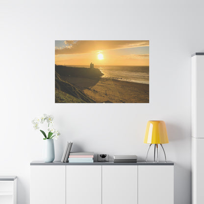 Ballybunion Sunset Castle Matte Canvas, Stretched, 1.25"