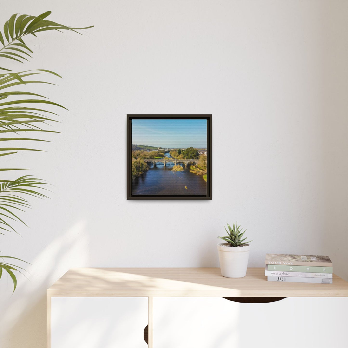 Listowel Bridge Matte Canvas, Framed (Multi-color)