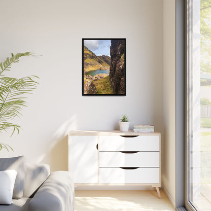 Mount Brandon Valley Matte Canvas, Framed (Multi-color)