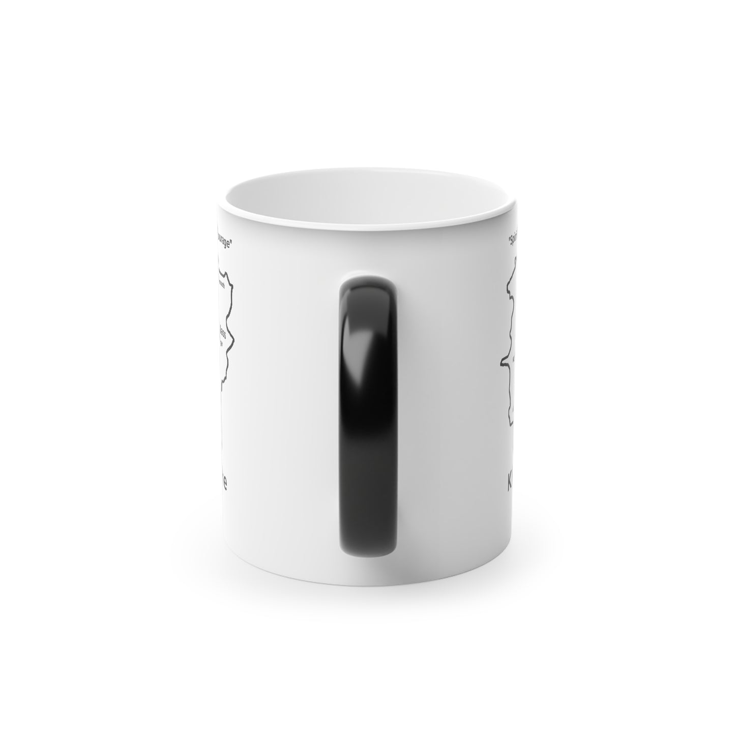 Kildare Magic Mug: Color - Changing Coffee Cup with Artistic Map Design