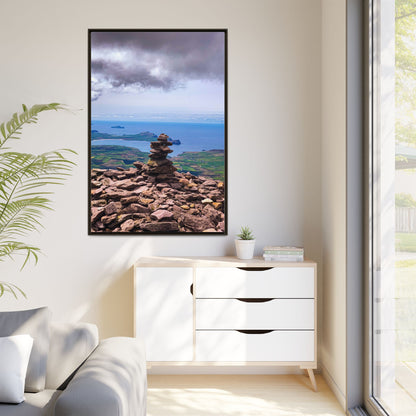 Mount Brandon Top Matte Canvas, Framed (Multi-color)