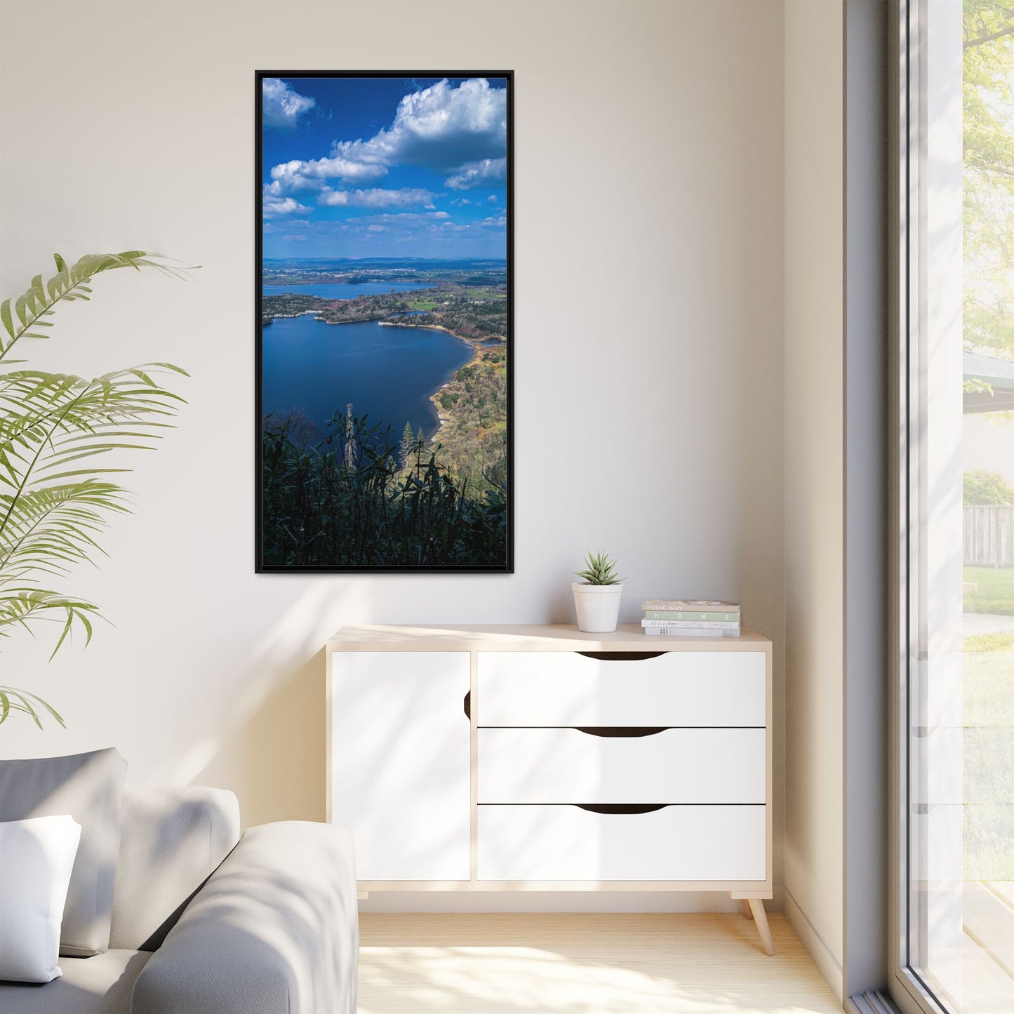 Kuckross Lake Matte Canvas, Framed (Multi-color)