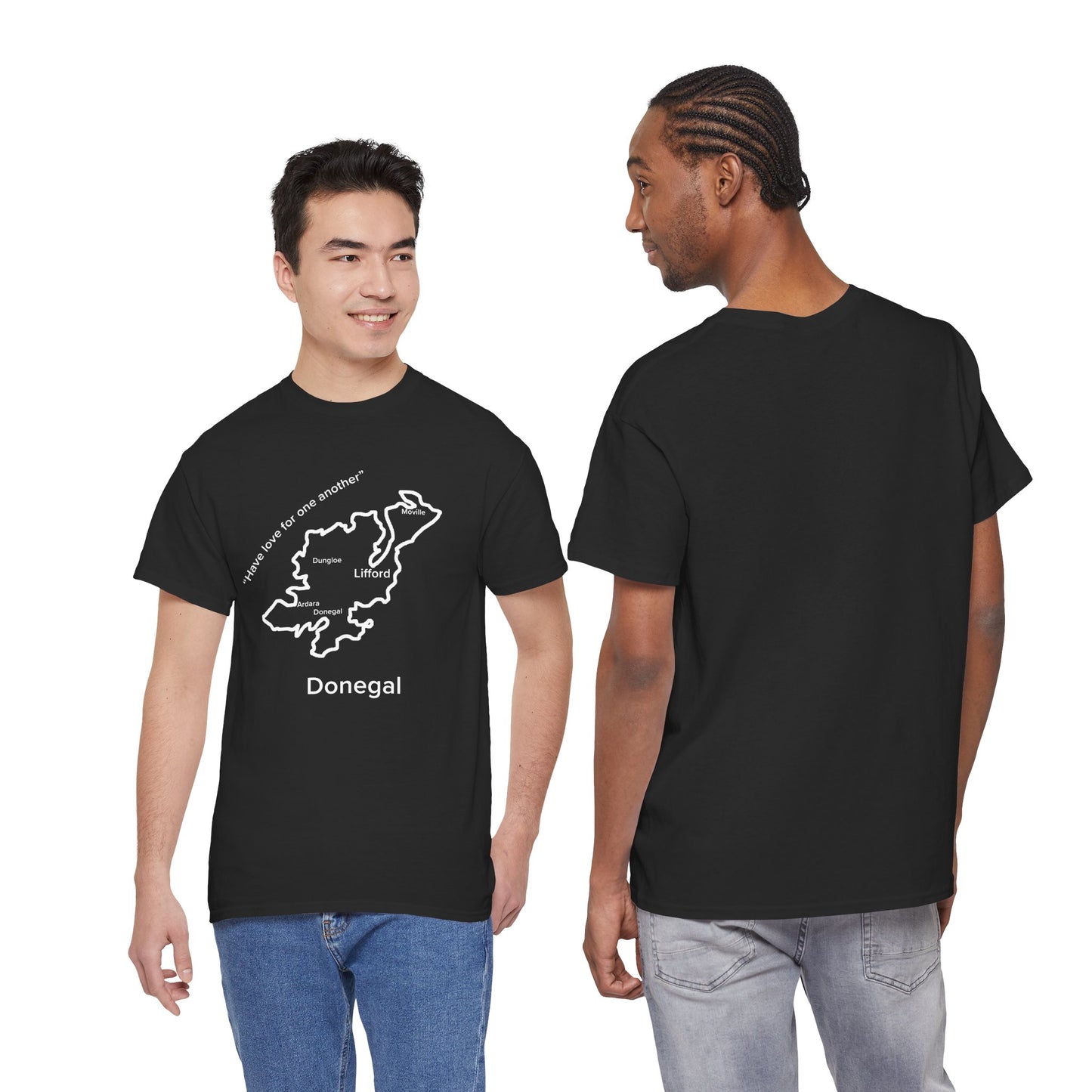 Donegal Unisex Heavy Cotton T-Shirt Black Edition