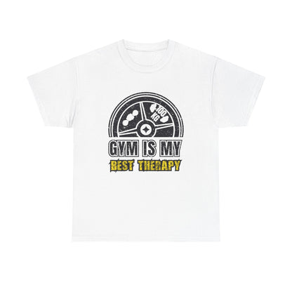 Gym Is My Best Therapy  Unisex Heavy Cotton Tee