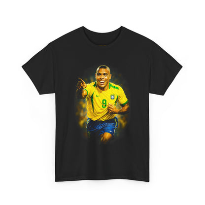 Brazil Soccer Legend Graphic Tee — Yellow Jersey #9 Football Fan Shirt