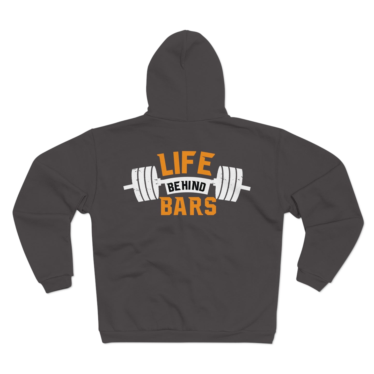Life Behind Bars Unisex Hooded Zip Sweatshirt - Perfect for Gym Lovers