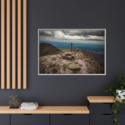 Carrauntoohil Summit Matte Canvas, Framed (Multi-color)