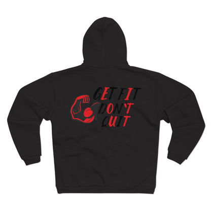 Motivational Fitness Hoodie - "Get Fit, Don't Quit"