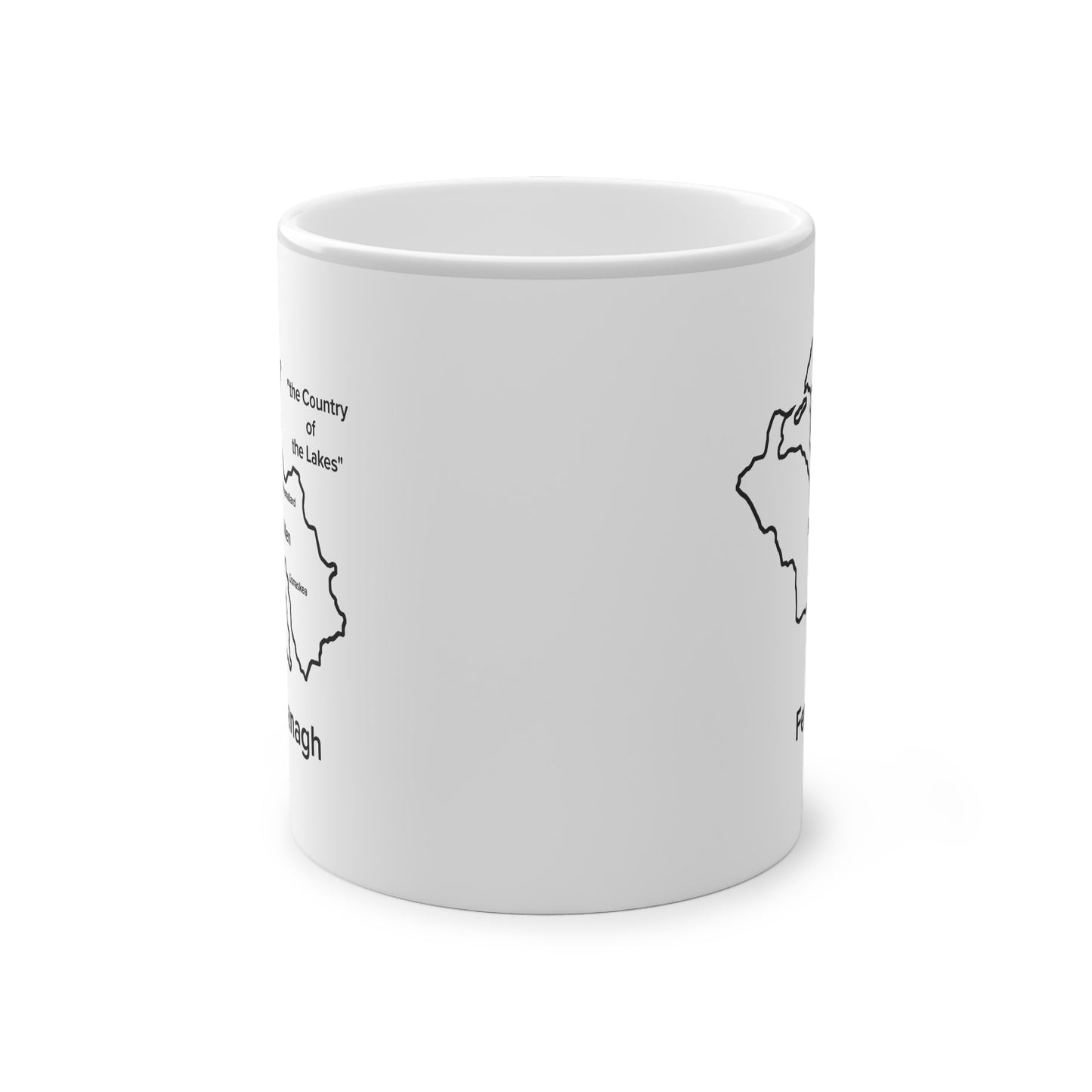 Fermanagh Magic Mug: Color - Changing Coffee Cup with Artistic Map Design