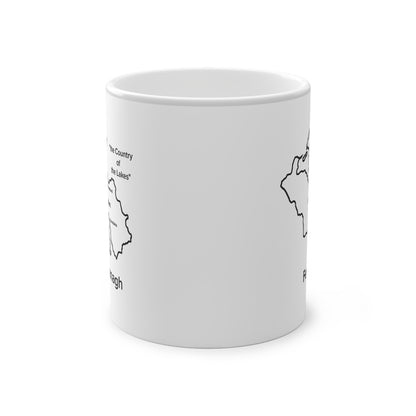 Fermanagh Magic Mug: Color - Changing Coffee Cup with Artistic Map Design