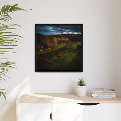 Listowel Town Park Matte Canvas, Framed (Multi-color)