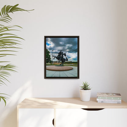 Kaunas Matte Canvas, Framed (Multi-color)