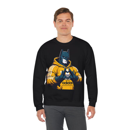 Superhero Style Unisex Crewneck Sweatshirt - Cool Batman Design for Everyday Wear