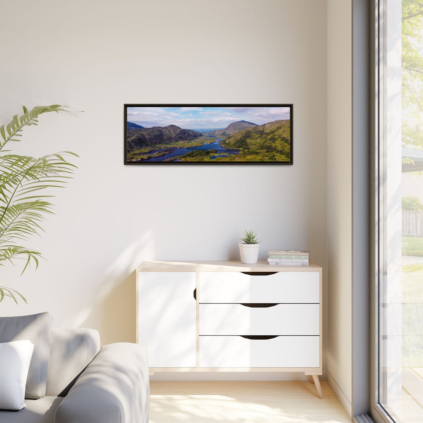 Ladies View Killarney Matte Canvas, Framed (Multi-color)