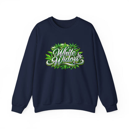 White Widow Graphic  — Cannabis Leaf Logo Sweatshirt