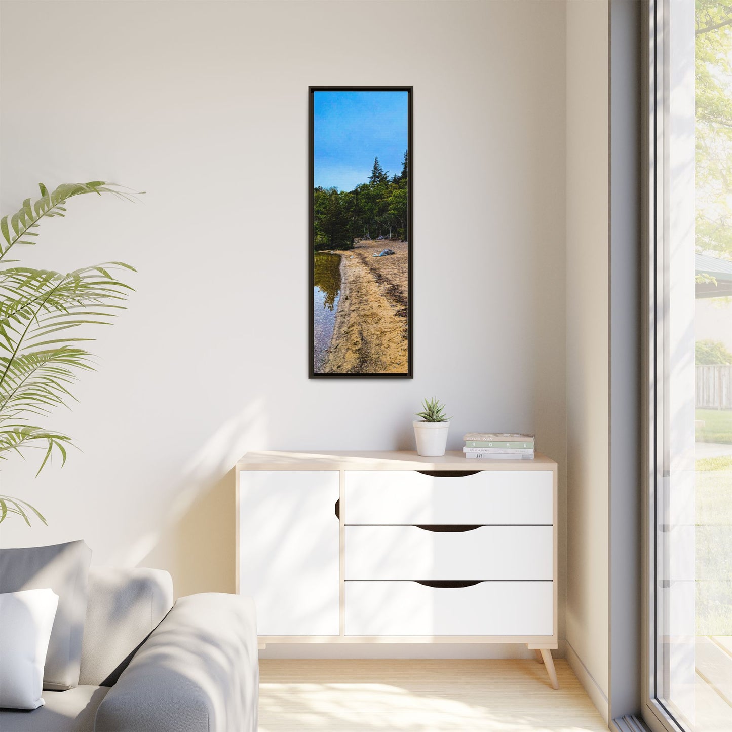 Killarney Beach Matte Canvas, Framed (Multi-color)