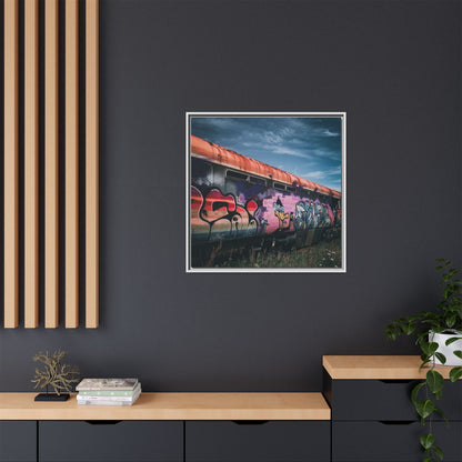Night Train Matte Canvas, Framed (Multi-color)