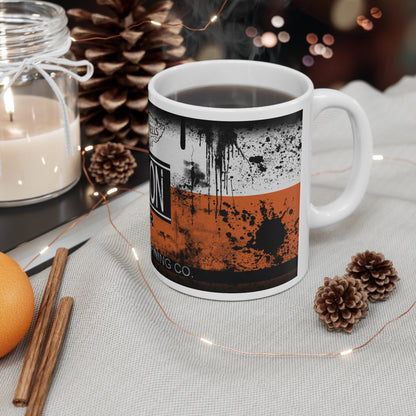 Vintage Johnson Oil Ceramic Coffee Mug | 11oz & 15oz