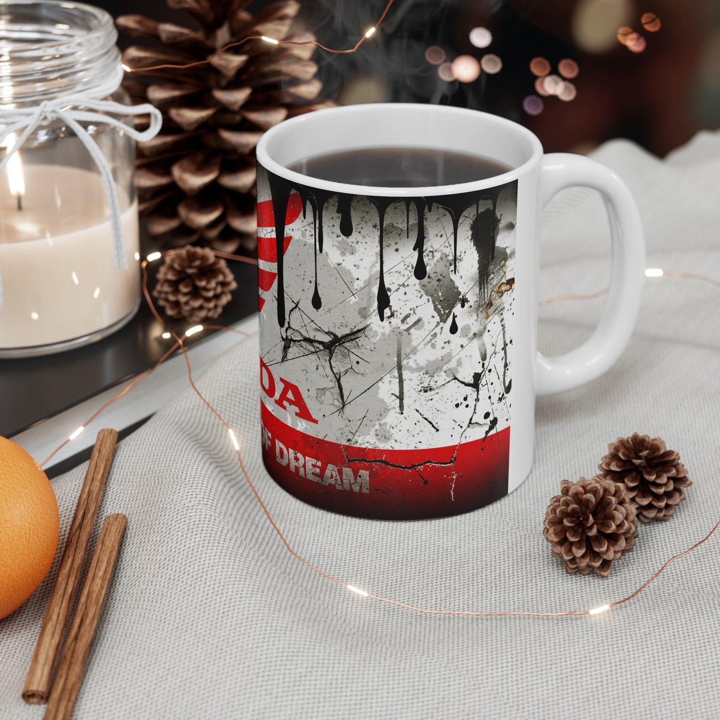 Honda-Inspired Ceramic Coffee Cups - 11oz & 15oz - Perfect Gift for Motorcycle Enthusiasts