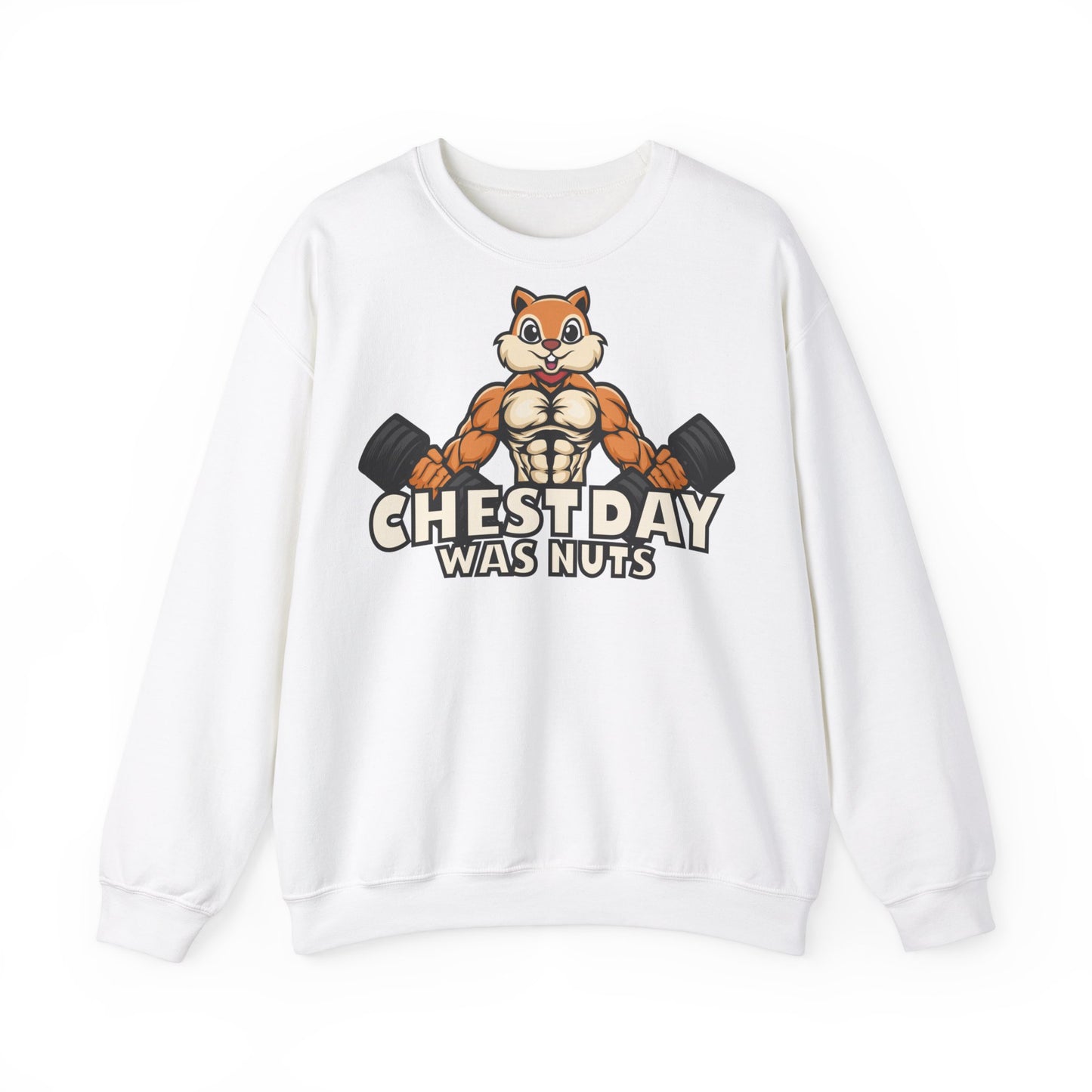 Funny Chest Day Sweatshirt for Gym Lovers - Unisex Heavy Blend™ Crewneck