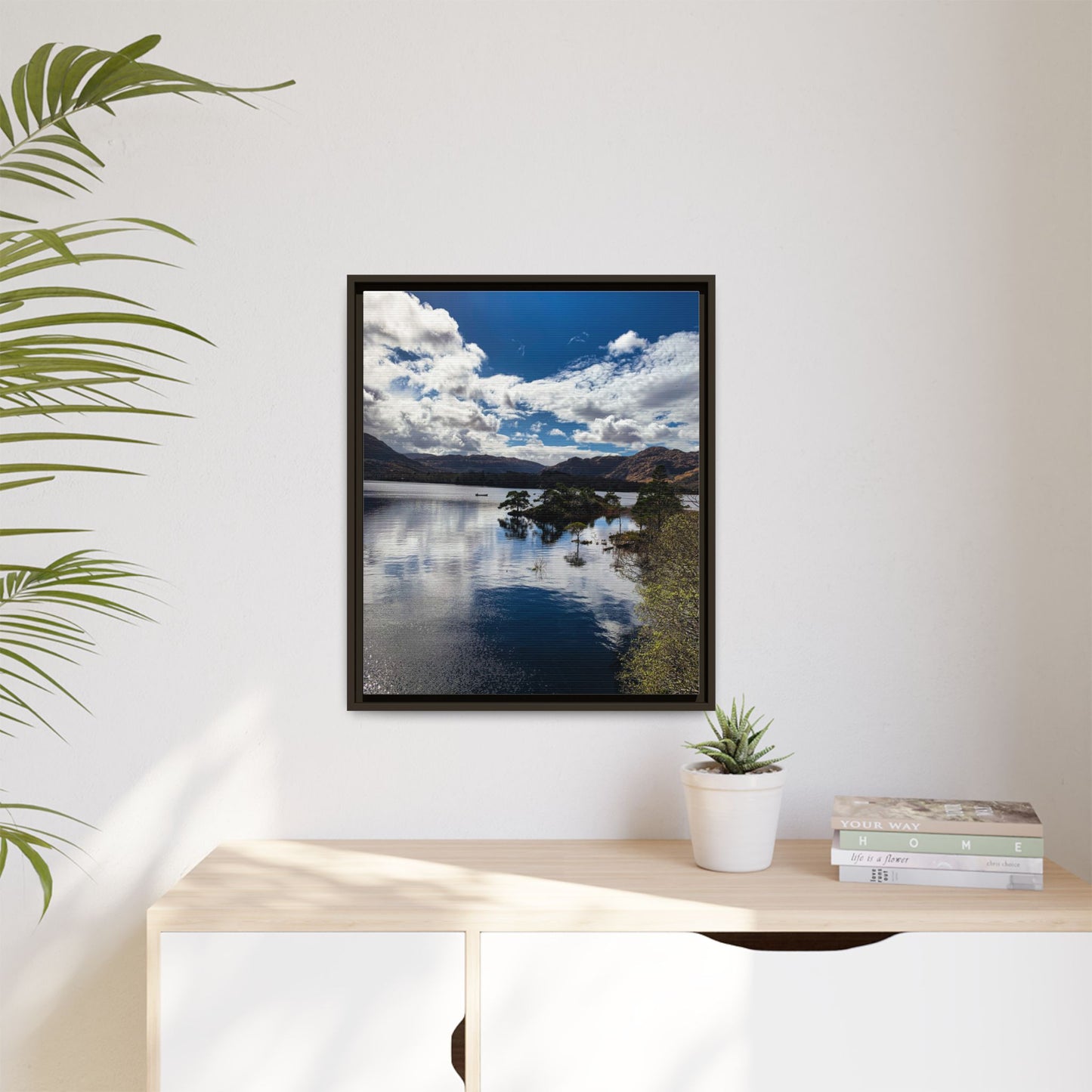 Lake Matte Canvas, Framed (Multi-color)
