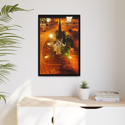 Listowel Church Matte Canvas, Framed (Multi-color)