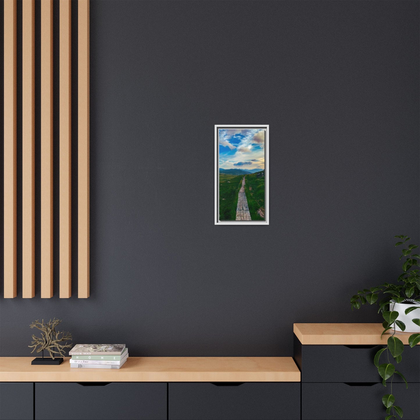 Torc Mountain Trail Matte Canvas, Framed (Multi-color)