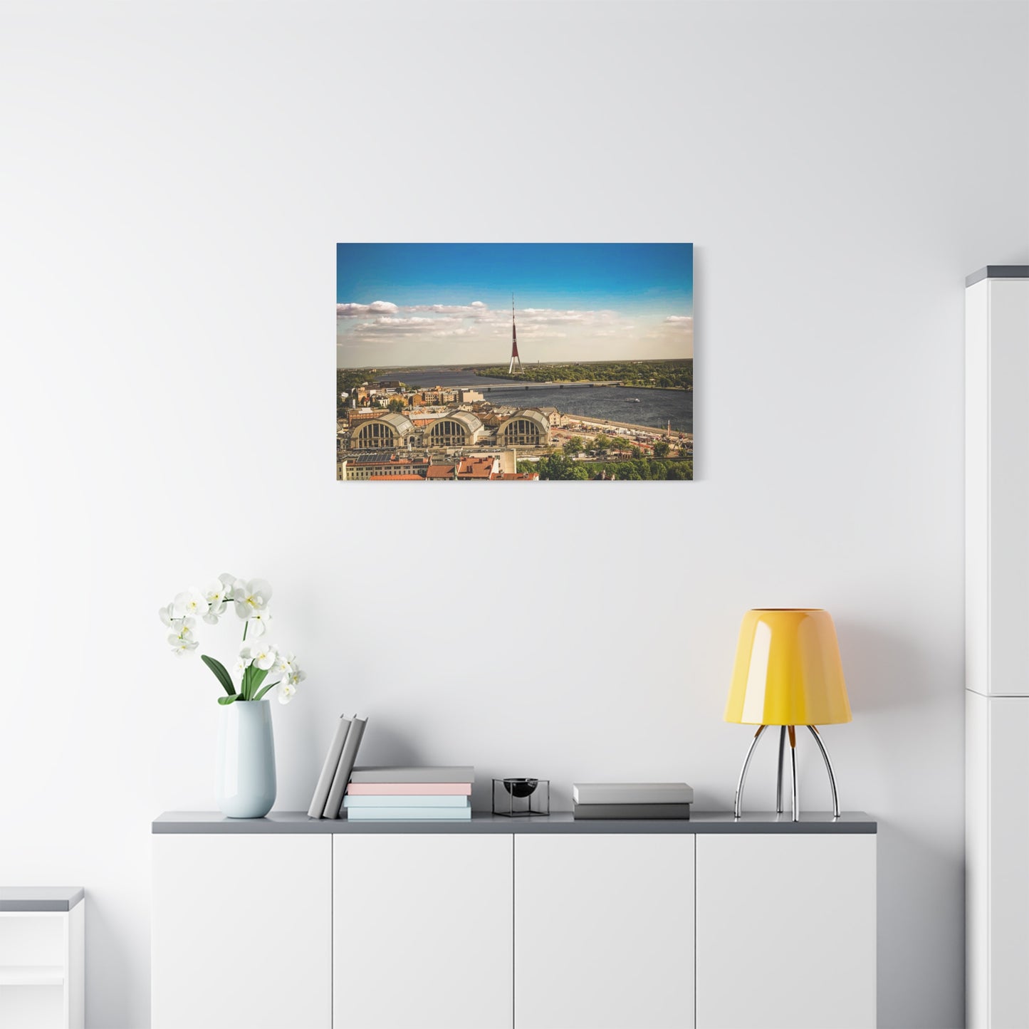 Riga TV Tower Matte Canvas, Stretched, 1.25"