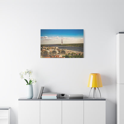 Riga TV Tower Matte Canvas, Stretched, 1.25"
