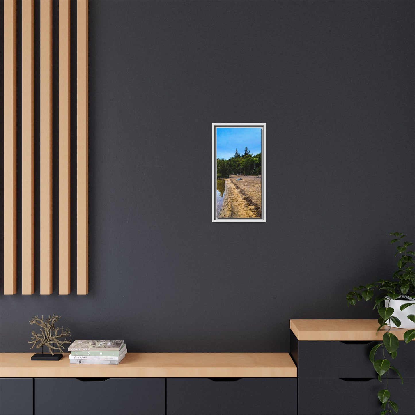 Killarney Beach Matte Canvas, Framed (Multi-color)
