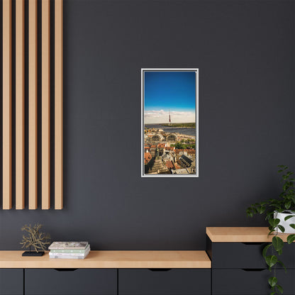 Riga TV Tower Matte Canvas, Framed (Multi-color)