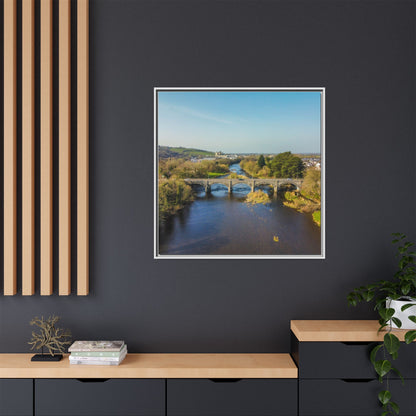 Listowel Bridge Matte Canvas, Framed (Multi-color)