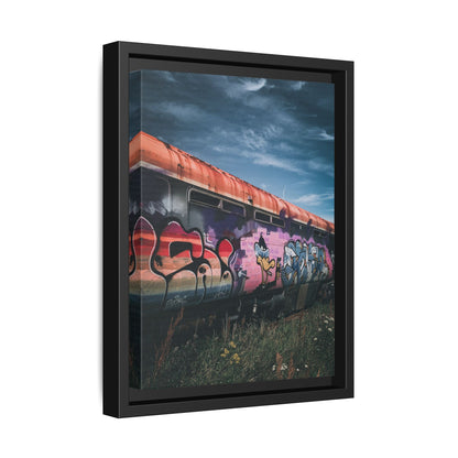Night Train Matte Canvas, Framed (Multi-color)
