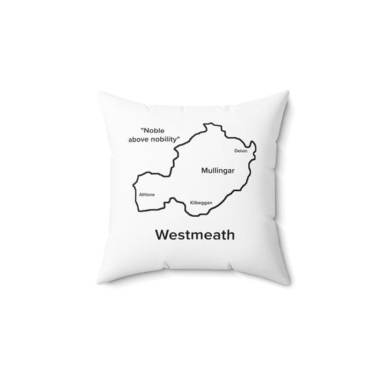 Westmeath Spun Polyester Square Pillow White Edition 2 Sizes