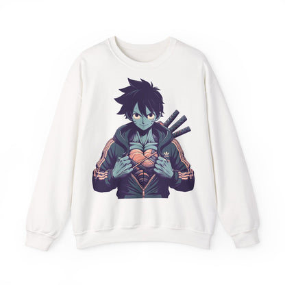 Anime-Inspired Unisex Crewneck Sweatshirt - Streetwear Vibe