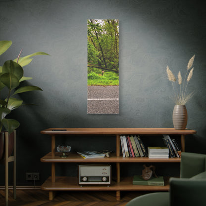 Deer in Ditch Matte Canvas, Stretched, 1.25"