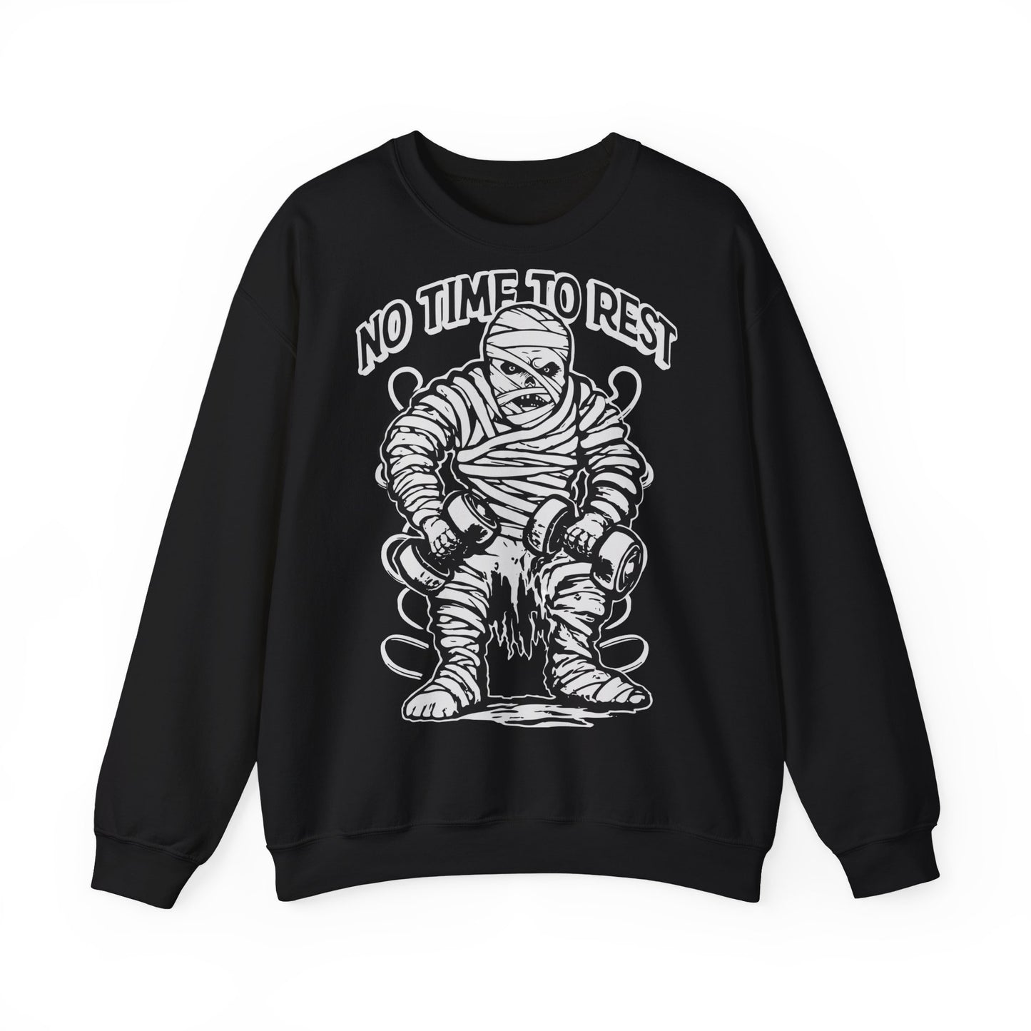 No Time to Rest Unisex Heavy Blend™ Crewneck Sweatshirt – Motivational Workout Gear for Fitness Enthusiasts