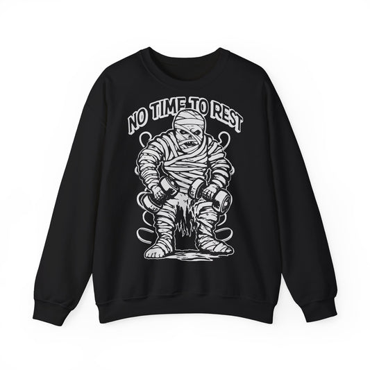 No Time to Rest Unisex Heavy Blend™ Crewneck Sweatshirt – Motivational Workout Gear for Fitness Enthusiasts