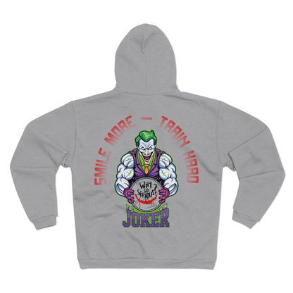 Joker Workout - Smile More, Train Unisex Hooded Zip Sweatshirt