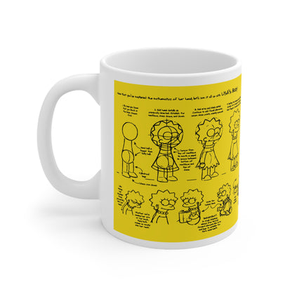 Lisa Cartoon Coffee Mug - Fun 11oz & 15oz Ceramic Cups