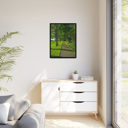 Listowel Town Park Matte Canvas, Framed (Multi-color)
