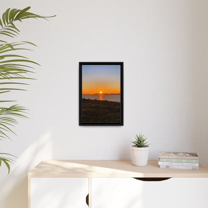 Sunset Ring Of Kerry Matte Canvas, Framed (Multi-color)