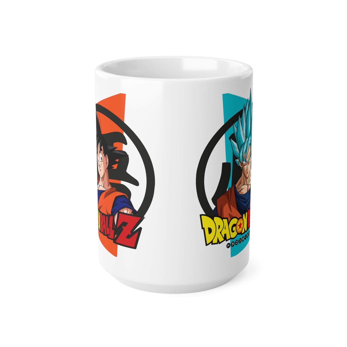 Dragon Ball Z Ceramic Coffee Mug - Goku Design, 11oz & 15oz