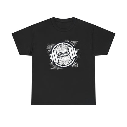 Unisex Heavy Cotton Tee - Train Hard Fitness Shirt for Gym Lovers