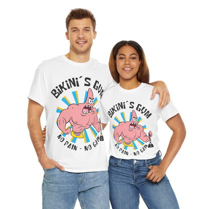 Bikini Gym Patrick White Unisex Heavy Cotton Tee