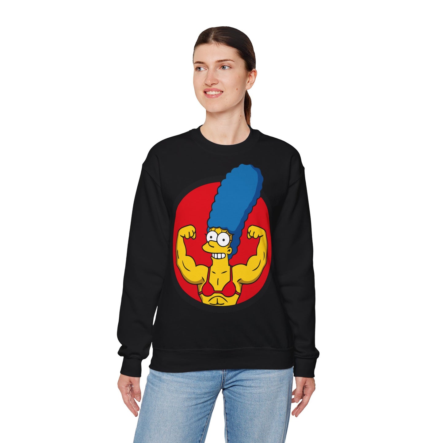Marge Simpson Inspired Unisex Heavy Blend™ Crewneck Sweatshirt