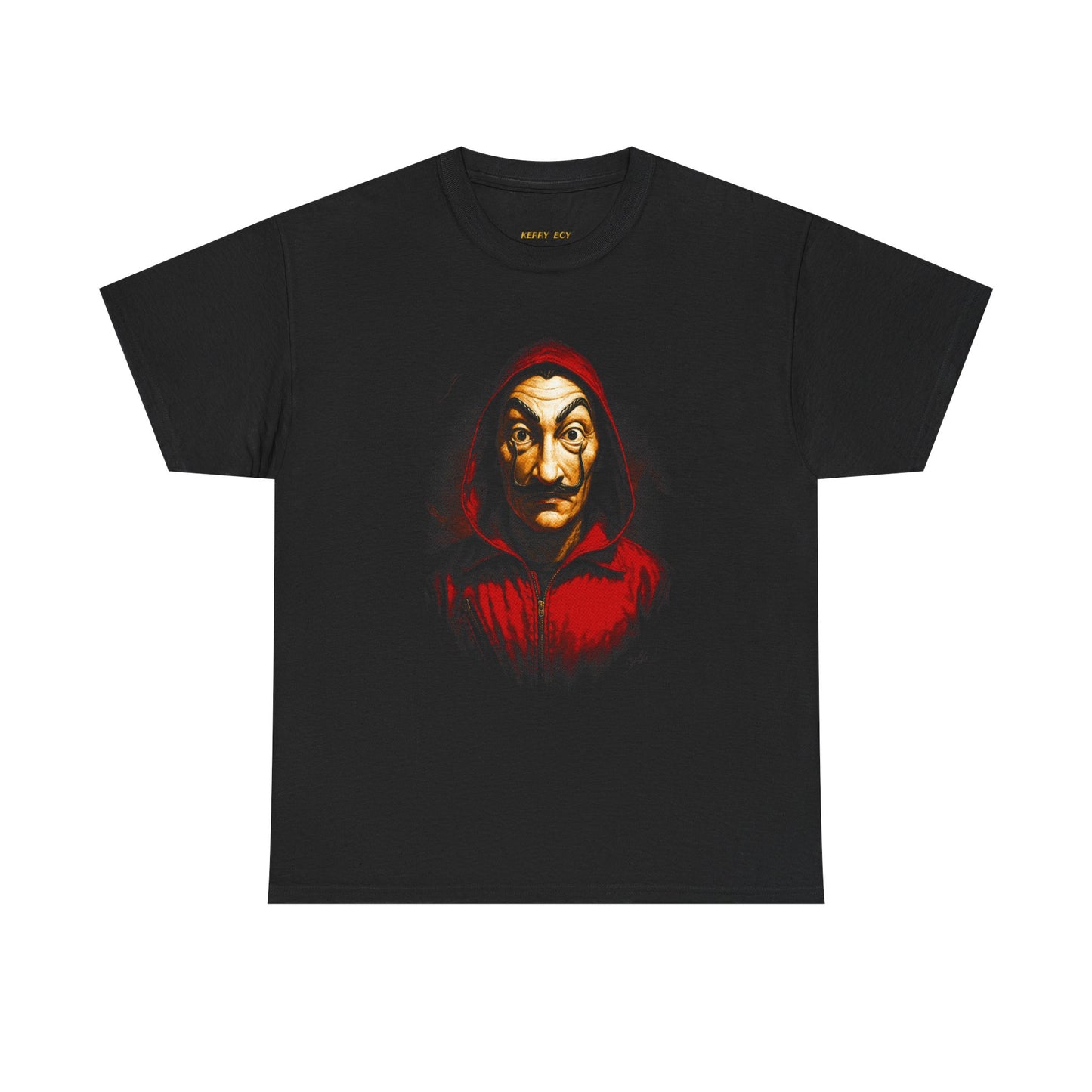 Masked Heist Graphic Tee — Red Hood Salvador Face T-Shirt