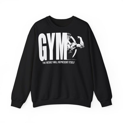 Gym Motivational Unisex Heavy Blend™ Crewneck Sweatshirt - The Result Will Represent Itself